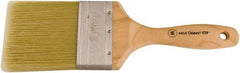 Wooster Brush - 3" Flat Synthetic Wall Brush - 3-7/16" Bristle Length, 6-1/4" Maple Beavertail Handle - Caliber Tooling