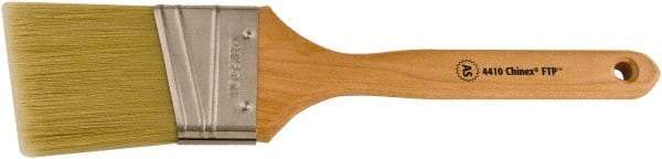 Wooster Brush - 2-1/2" Angled Synthetic Sash Brush - 2-15/16" Bristle Length, 7-7/8" Maple Fluted Handle - Caliber Tooling