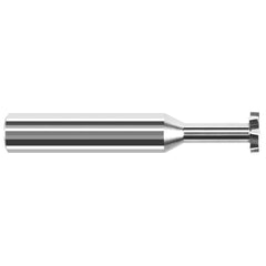 Harvey Tool - 3/16" Cut Diam, 3/64" Cut Width, 3/16" Shank, Staggered-Tooth Woodruff Keyseat Cutter - Exact Industrial Supply