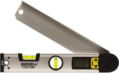 Johnson Level & Tool - 225° Measuring Range, Digital Protractor - 0.1° Resolution, 12 Inch Long Blade, Accuracy Up to 0.3°, CR2032 Lithium Battery Not Included - Caliber Tooling