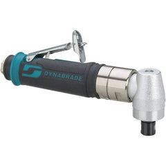 Dynabrade - 1/4" Collet, Angle Handle, Air Angle Die Grinder - 3,200 RPM, Rear Exhaust, 26 CFM, 0.4 hp, 90 psi, 1/4 NPT Inlet - Caliber Tooling