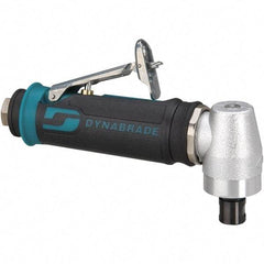 Dynabrade - 1/4" Collet, Angle Handle, Air Angle Die Grinder - 20,000 RPM, Rear Exhaust, 26 CFM, 0.4 hp, 90 psi, 1/4 NPT Inlet - Caliber Tooling