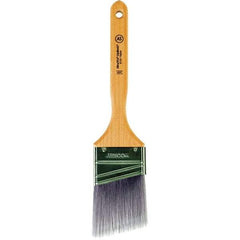 Wooster Brush - 2-1/2" Angled Synthetic Sash Brush - 2-15/16" Bristle Length, 7.77" Maple Fluted Handle - Caliber Tooling