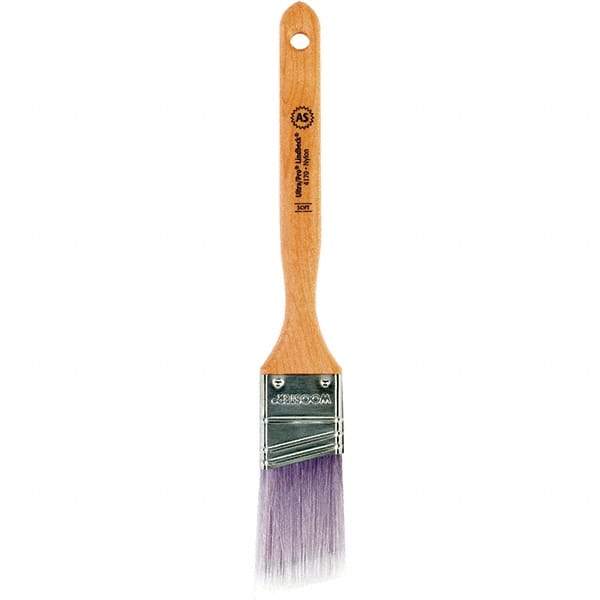 Wooster Brush - 1-1/2" Angled Synthetic Sash Brush - 2-7/16" Bristle Length, 7.77" Maple Fluted Handle - Caliber Tooling