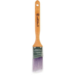 Wooster Brush - 1-1/2" Angled Synthetic Sash Brush - 2-7/16" Bristle Length, 7.77" Maple Fluted Handle - Caliber Tooling