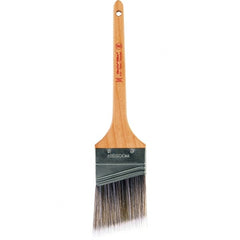 Wooster Brush - 2-1/2" Angled Nylon/Polyester Sash Brush - 2-11/16" Bristle Length, 8" Maple Rattail Handle - Caliber Tooling