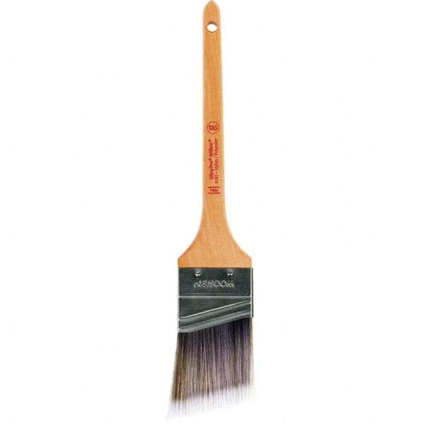 Wooster Brush - 2" Angled Nylon/Polyester Sash Brush - 2-7/16" Bristle Length, 8" Maple Rattail Handle - Caliber Tooling