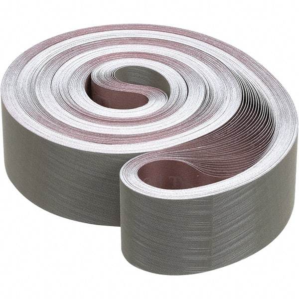 3M - 3" Wide x 132" OAL, A30 Grit, Aluminum Oxide Abrasive Belt - Aluminum Oxide, Coated, Cloth Backing, Wet, Series 307EA - Caliber Tooling