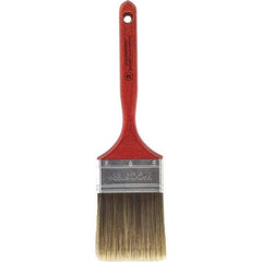 Wooster Brush - 3" Flat Nylon/Polyester Sash Brush - 3-3/16" Bristle Length, 7-3/16" Wood Fluted Handle - Caliber Tooling