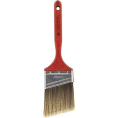 Wooster Brush - 3" Angled Nylon/Polyester Sash Brush - 3-3/16" Bristle Length, 7-3/16" Wood Fluted Handle - Caliber Tooling