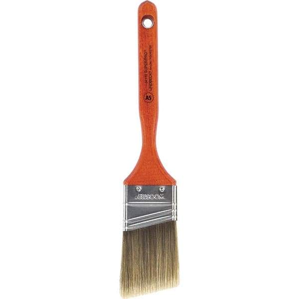 Wooster Brush - 2" Angled Nylon/Polyester Sash Brush - 2-11/16" Bristle Length, 7-3/16" Wood Fluted Handle - Caliber Tooling