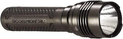 Streamlight - White LED Bulb, 725 Lumens, Industrial/Tactical Flashlight - Black Aluminum Body, 2 CR123A Lithium Batteries Included - Caliber Tooling