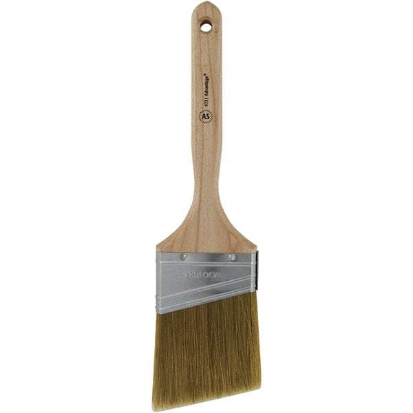 Wooster Brush - 3" Angled Hog Sash Brush - 3-3/16" Bristle Length, 7-1/8" Plastic Fluted Handle - Caliber Tooling