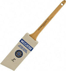 Wooster Brush - 2" Angled Hog Sash Brush - 2-3/16" Bristle Length, 8" Maple Rattail Handle - Caliber Tooling