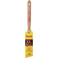 Purdy - 1-1/2" Angled Synthetic Trim Brush - 2-7/16" Bristle Length, 2-7/16" Wood Fluted Handle - Caliber Tooling