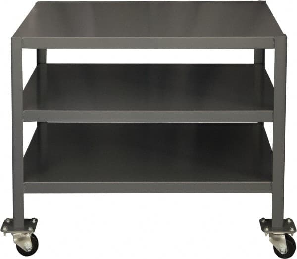 Durham - Mobile Work Bench - Steel, Gray, 36" Long x 18" Deep x 30" High - Caliber Tooling