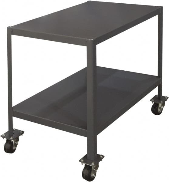 Durham - Mobile Work Bench - Steel, Gray, 48" Long x 30" Deep x 36" High - Caliber Tooling