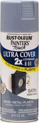 Rust-Oleum - Slate (Color), Satin, Enamel Spray Paint - 8 Sq Ft per Can, 12 oz Container, Use on Multipurpose - Caliber Tooling