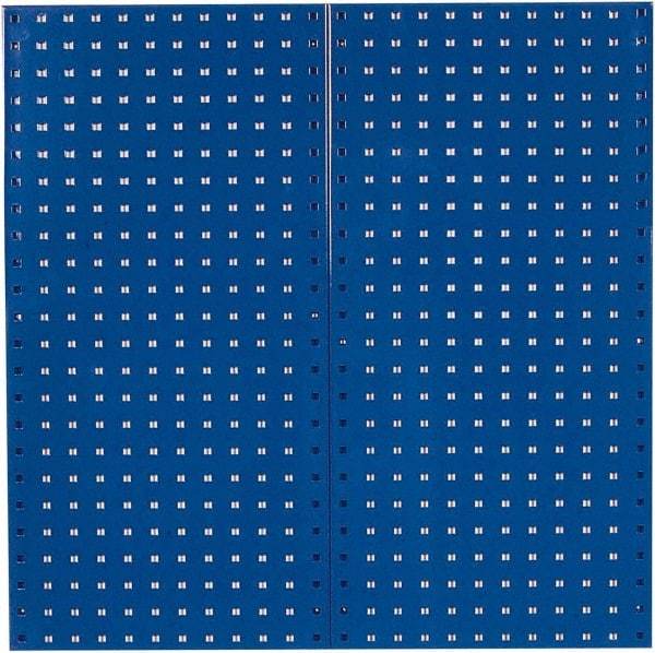 Triton - 18" Wide x 36" High Industrial Steel Tool Peg Board System - 2 Panels, Steel, Blue - Caliber Tooling