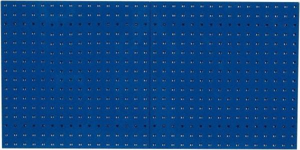 Triton - 24" Wide x 24" High Industrial Steel Tool Peg Board System - 2 Panels, Steel, Blue - Caliber Tooling