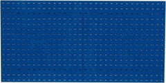 Triton - 24" Wide x 24" High Industrial Steel Tool Peg Board System - 2 Panels, Steel, Blue - Caliber Tooling