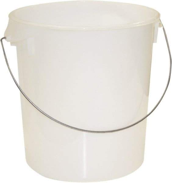 Rubbermaid - Round, White Polyethylene Food Storage Container - 14" High x 13.1" Wide - Caliber Tooling