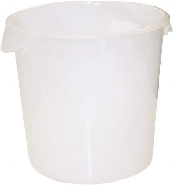 Rubbermaid - Round, White Polyethylene Food Storage Container - 11.9" High x 13.1" Wide - Caliber Tooling