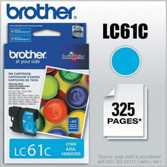 Brother - Cyan Ink Cartridge - Use with Brother DCP-J140W, 165C, 375CW, 385C, 395CN, 585CW, MFC-250C, 255CW, 290C, 295CN, 490CW, 495CW, J615W, 775CW, 790CW, 795CW, 990CW - Caliber Tooling