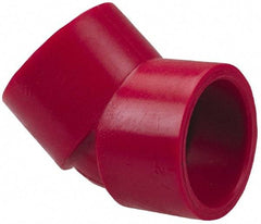 NIBCO - 1-1/2" PVDF Plastic Pipe 45° Elbow - Schedule 80, S x S End Connections - Caliber Tooling