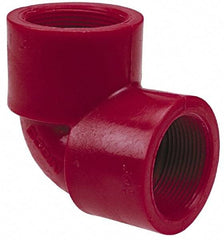 NIBCO - 1" PVDF Plastic Pipe 90° Elbow - Schedule 80, FIPT x FIPT End Connections - Caliber Tooling