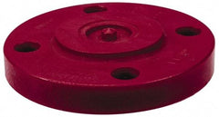 NIBCO - 1" Pipe, 4-1/2" OD, PVDF Blind Pipe Flange - Schedule 80, Red - Caliber Tooling