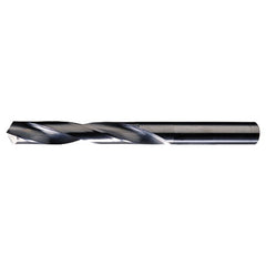 ‎#7 Dia. × 0.201″ Shank × 1-3/4″ Flute Length × 3″ OAL, 118°, Bright, 2xD Flute, Round Solid Carbide Drill - Exact Industrial Supply