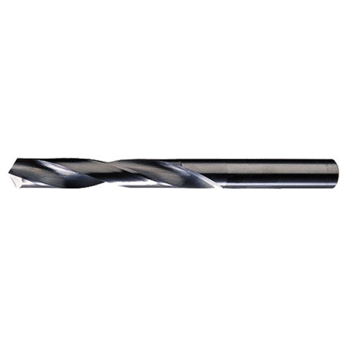 ‎3/8″ Dia. × 3/8″ Shank × 2-3/4″ Flute Length × 4-1/4″ OAL, 118°, Bright, 2xD Flute, Round Solid Carbide Drill - Exact Industrial Supply