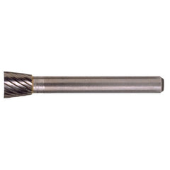 SN-41 Standard Cut Solid Carbide Bur-Inverted Taper Shape - Exact Industrial Supply