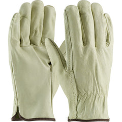 ‎70-300/S Leather Drivers Gloves - Top Grain Pigskin Leather Drivers - Industry Grade - Straight Thumb - Exact Industrial Supply