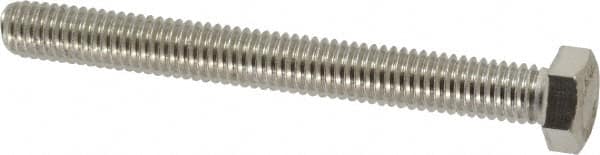 Value Collection - 3/8-16 UNC, 3-1/2" Length Under Head Hex Head Cap Screw - Fully Threaded, Grade 18-8 Stainless Steel, Uncoated, 9/16" Hex - Caliber Tooling