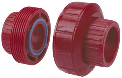 NIBCO - 1/2" PVDF Plastic Pipe Socket Union - Schedule 80, S x S End Connections - Caliber Tooling