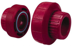 NIBCO - 1/2" PVDF Plastic Pipe Threaded Union - Schedule 80, FIPT x FIPT End Connections - Caliber Tooling