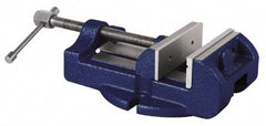 Gibraltar - 3" Jaw Width, 3" Jaw Opening Capacity, Horizontal Stationary Machine Vise - Manual Operation, 1 Station, 9" Long x 2-3/4" High x 1-1/2" Deep, 1-1/2" Jaw Height - Caliber Tooling