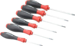 Wiha - 6 Piece Torx Screwdriver Set - Bit Sizes: Torx T8, T10, T15, T20, T25 & T30 - Caliber Tooling