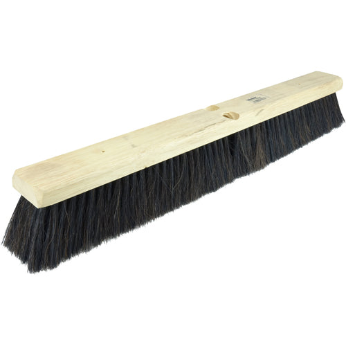 18″ Medium Sweep Floor Brush, Horsehair and Polystyrene Border w/Black Polypropylene - Caliber Tooling