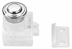 Sugatsune - 1-3/8 Inch Long x 1-3/8 Inch Wide x 63/64 Inch High, Push Knob Latch - Exact Industrial Supply