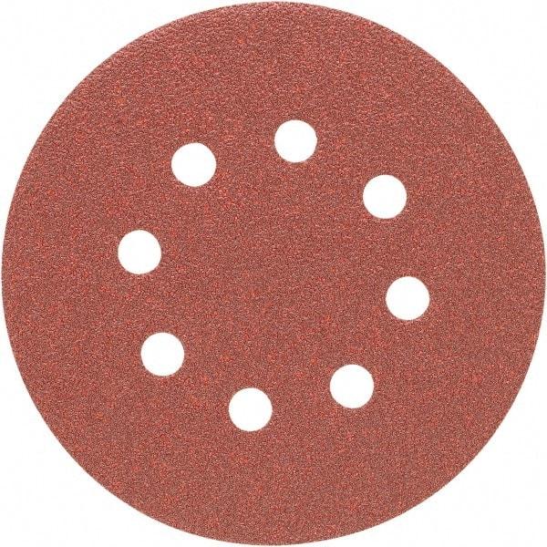 Porter-Cable - 5" Diam, 100 Grit, Aluminum Oxide Hook & Loop Disc - Fine Grade, Coated, C Weight Paper Backing, - Caliber Tooling