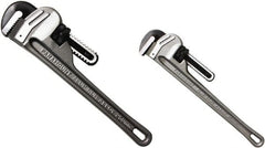 Paramount - 2 Piece, 0" to 1-1/2" & 0" to 2-1/2", Straight Pipe Wrench Set - Inch Measurement Standard - Caliber Tooling