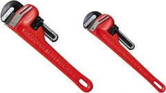 Paramount - 2 Piece, 0" to 1" & 0" to 2", Straight Pipe Wrench Set - Inch Measurement Standard - Caliber Tooling