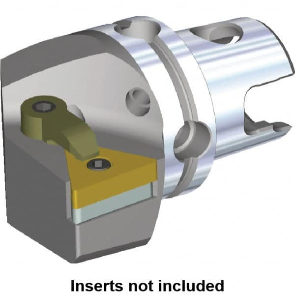 Kennametal - Right Hand Cut, Size KM40, TN.. Insert Compatiblity, Modular Turning & Profiling Cutting Unit Head - 27mm Ctr to Cutting Edge, 40mm Head Length, Through Coolant, Series M-Clamping - Caliber Tooling