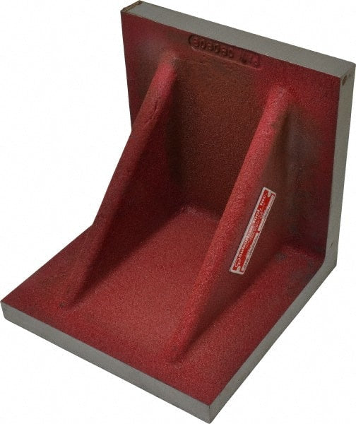 Suburban Tool - 8" Wide x 8" Deep x 8" High Cast Iron Precision-Ground Angle Plate - Caliber Tooling