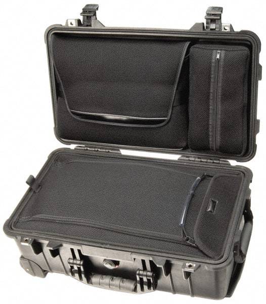 Pelican Products, Inc. - 13-13/16" Wide x 13-13/16" Deep x 9" High, Clamshell Hard Case - Black, Plastic - Caliber Tooling