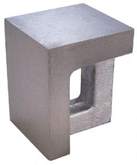 Interstate - 1 Hole, 8" High x 6" Wide x 6" Deep, Right Angle Iron - Semi-Steel, Precision Ground, Parallel & Square to within 0.0018" per 6" - Caliber Tooling