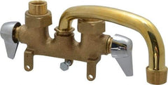 B&K Mueller - Standard, Two Handle Design, Brass, Clamp, Laundry Faucet - 6 Inch Spout, Lever Handle - Caliber Tooling